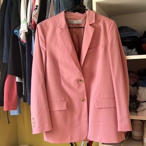 Zara pink blazer size M worn only twice!